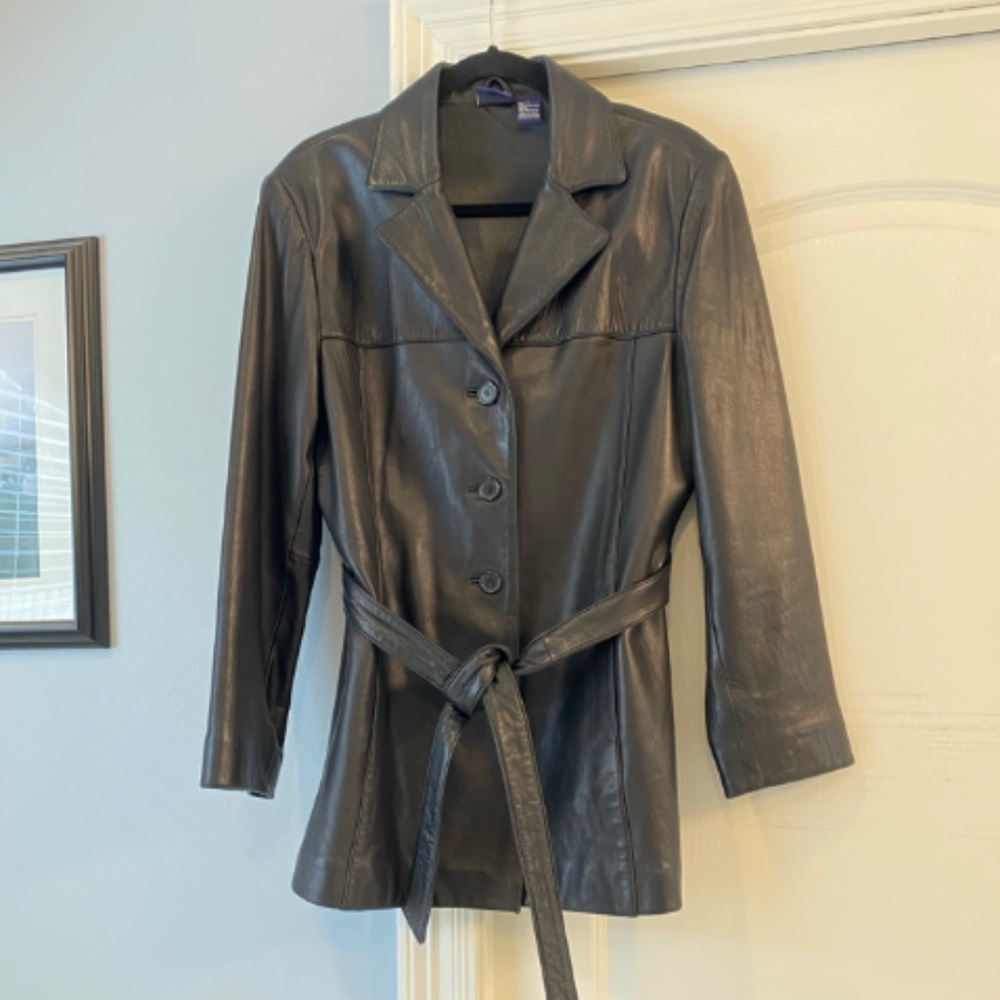 Hillard & Hanson - Black, 100% Lamb Skin Coat